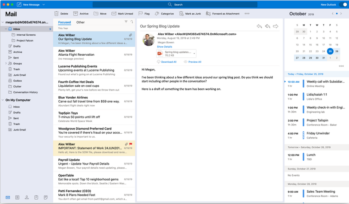 outlook mail client for mac